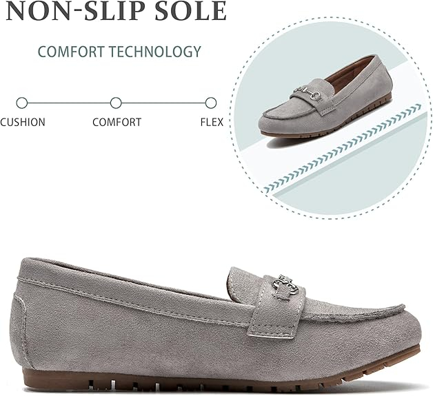 Zapatos de mocasines anchos para mujeres zapatos lindos elegantes zapatos de trabajo de comodidad