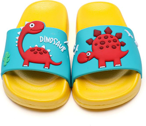 Niños para niños pequeños Dinosaur Beach/piscina/ducha Toboganes/zapatillas de baño caseras antideslizantes/lindos zapatos al aire libre de verano para niñas y niños