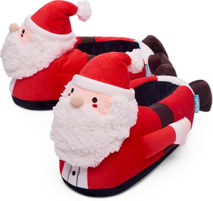 Santa zapatillas secreto regalo de santa regalo de vacaciones divertidas para hombres mujeres y niños 3 tamaños: s, m, l gag regalo