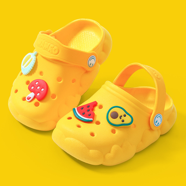  Zapatillas para niños con agujeros bonitos para niño y niña, zapatos con agujeros, zuecos de dibujos animados para niños, sandalias para niñas 