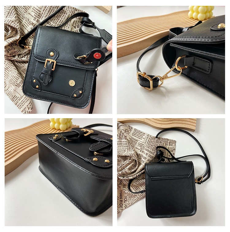 Bolso cruzado de cuero PU a la moda, bolsos de hombro bonitos para ni&ntilde;as y mujeres, bolsos para ni&ntilde;os