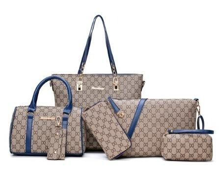 6 uds. Conjunto de varias piezas de bolso de mano para mujer de diseñador de lujo para axilas 