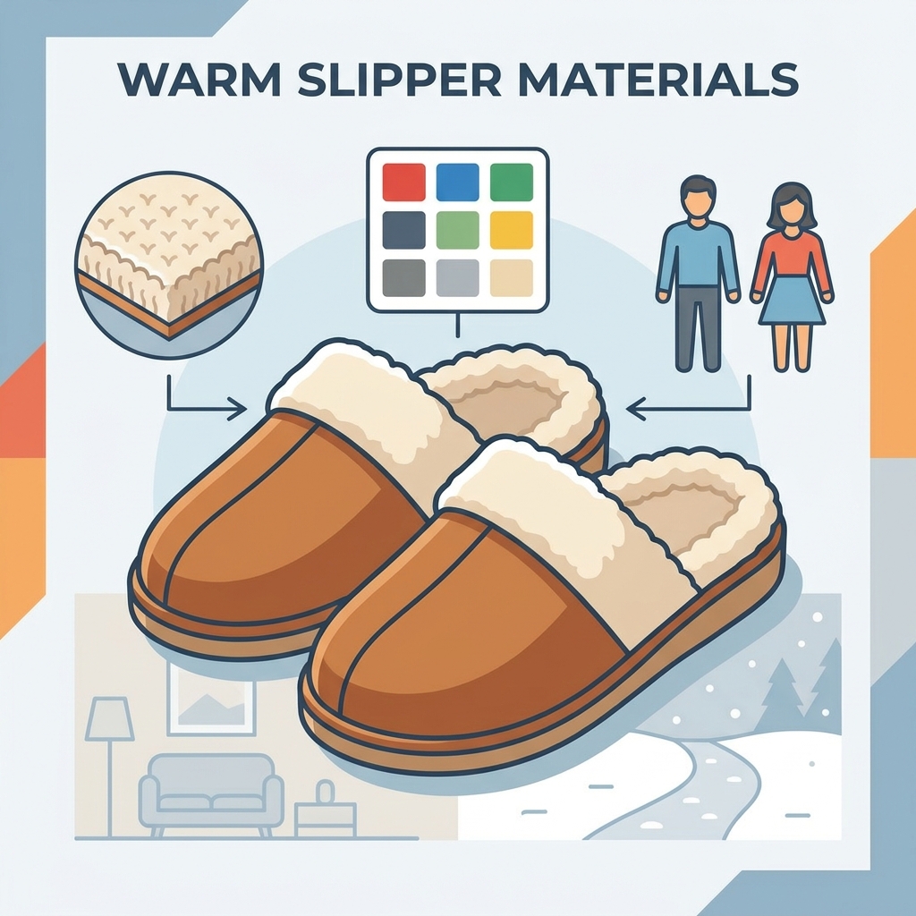Pros y contras de los diferentes materiales utilizados en las pantuflas cálidas para interiores