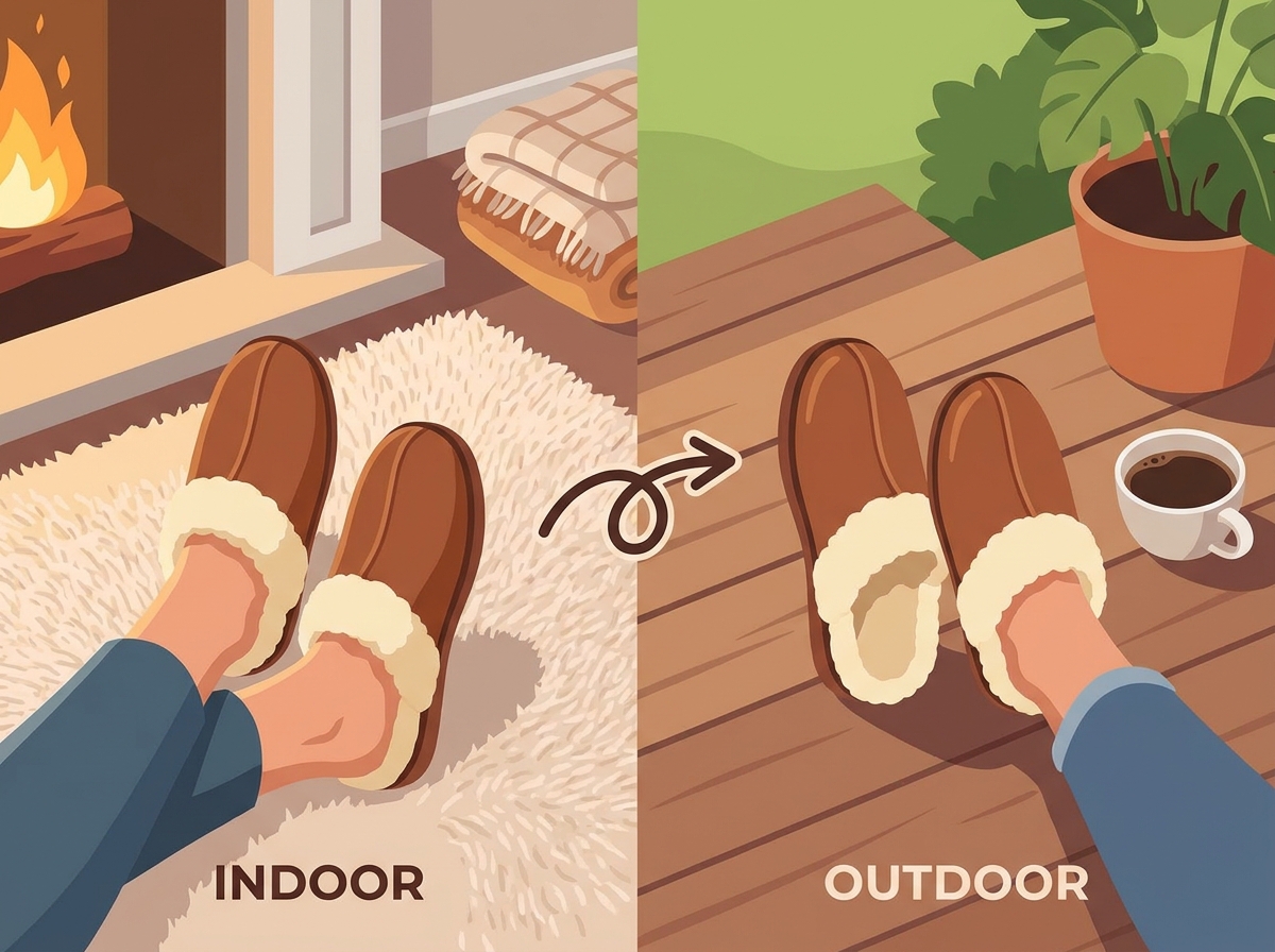 Unas pantuflas c&aacute;lidas para interiores, c&oacute;modas y elegantes, dise&ntilde;adas para brindar calidez y relajaci&oacute;n todos los d&iacute;as.